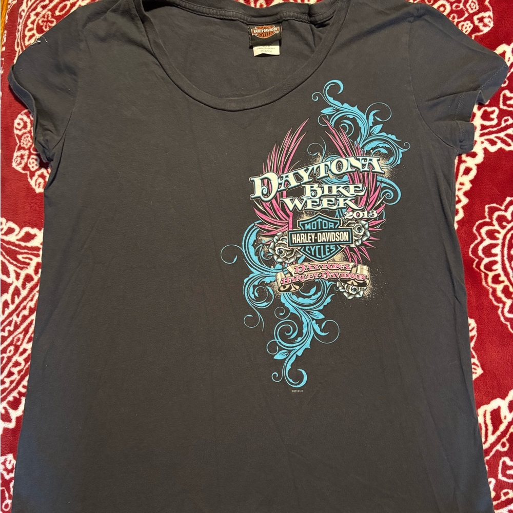 Harley-Davidson Women's Grey Graphic Tee